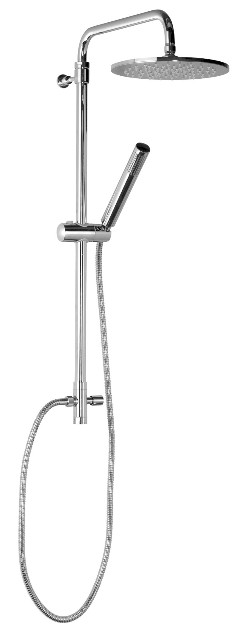 AIRTECH-AXIA sprchový sloup k napojení na baterii, hlavová, ruční sprcha, chrom 990E