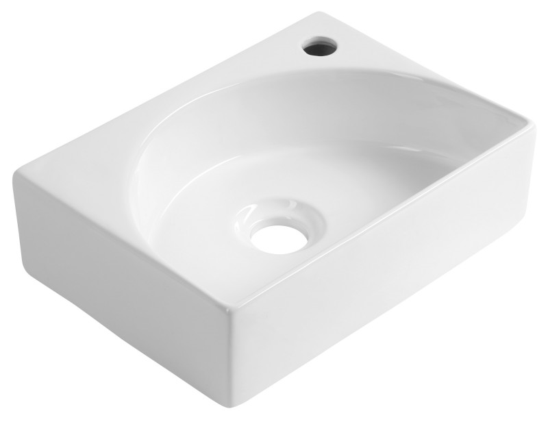 RUBIC keramické umývátko 34x25cm, bílá NP452