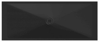 Keramická sprchová vanička, obdélník 170x70x2cm, černá mat 46170726