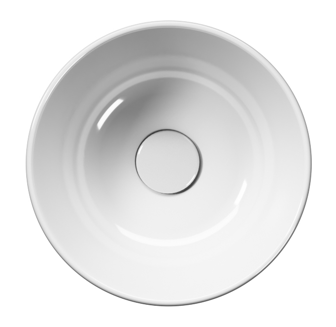 KUBE X keramické umývátko na desku, průměr 32cm, bílá ExtraGlaze 943511