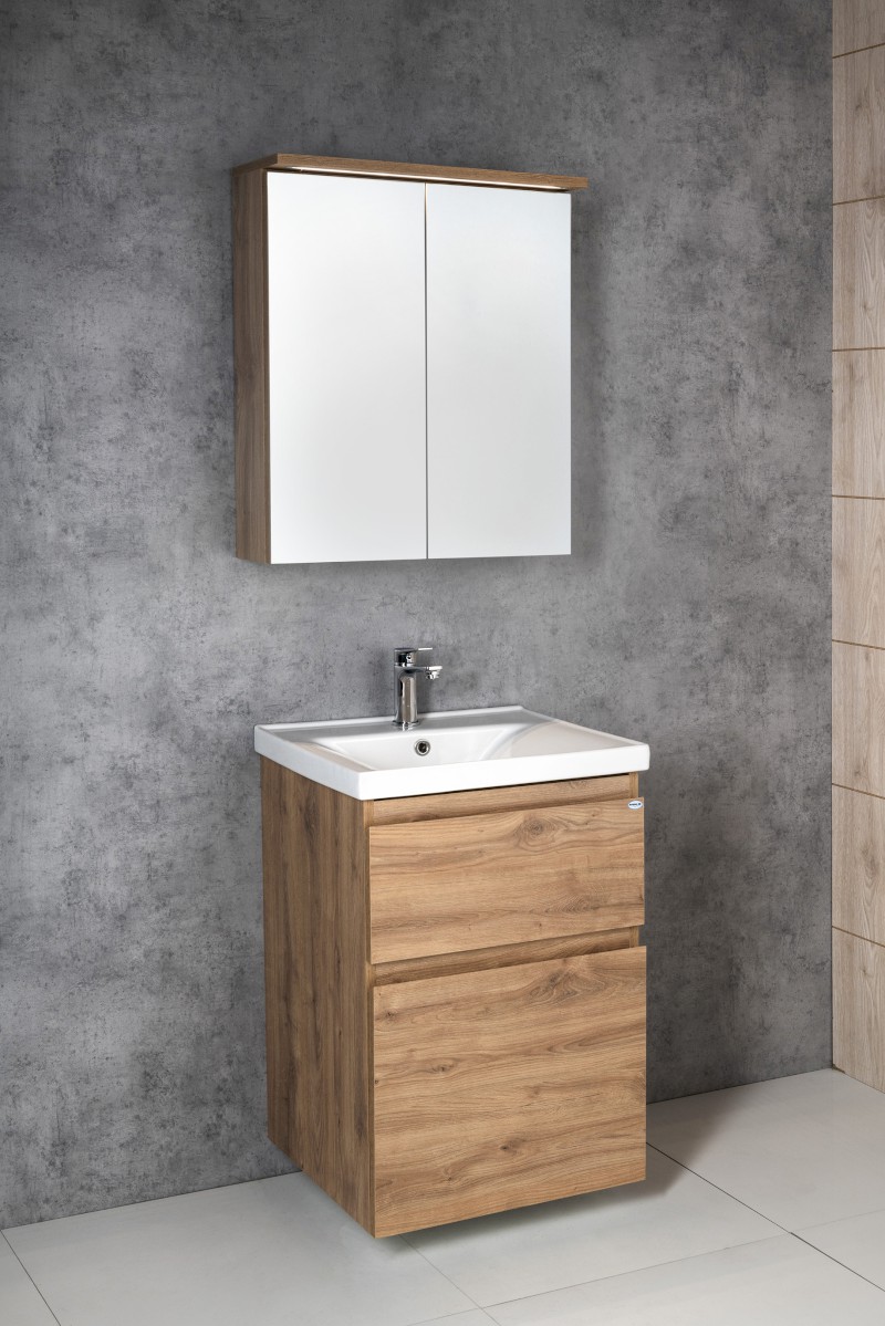 ALTAIR umyvadlová skříňka 57x72,5x45cm, dub emporio AI360