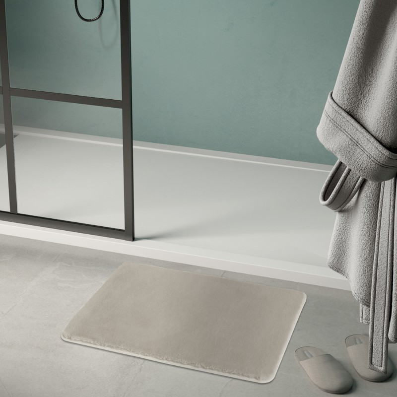 FUZZY koupelnová předložka, 100x60cm, 100% polyester, protiskluz, tortora 96FY100666