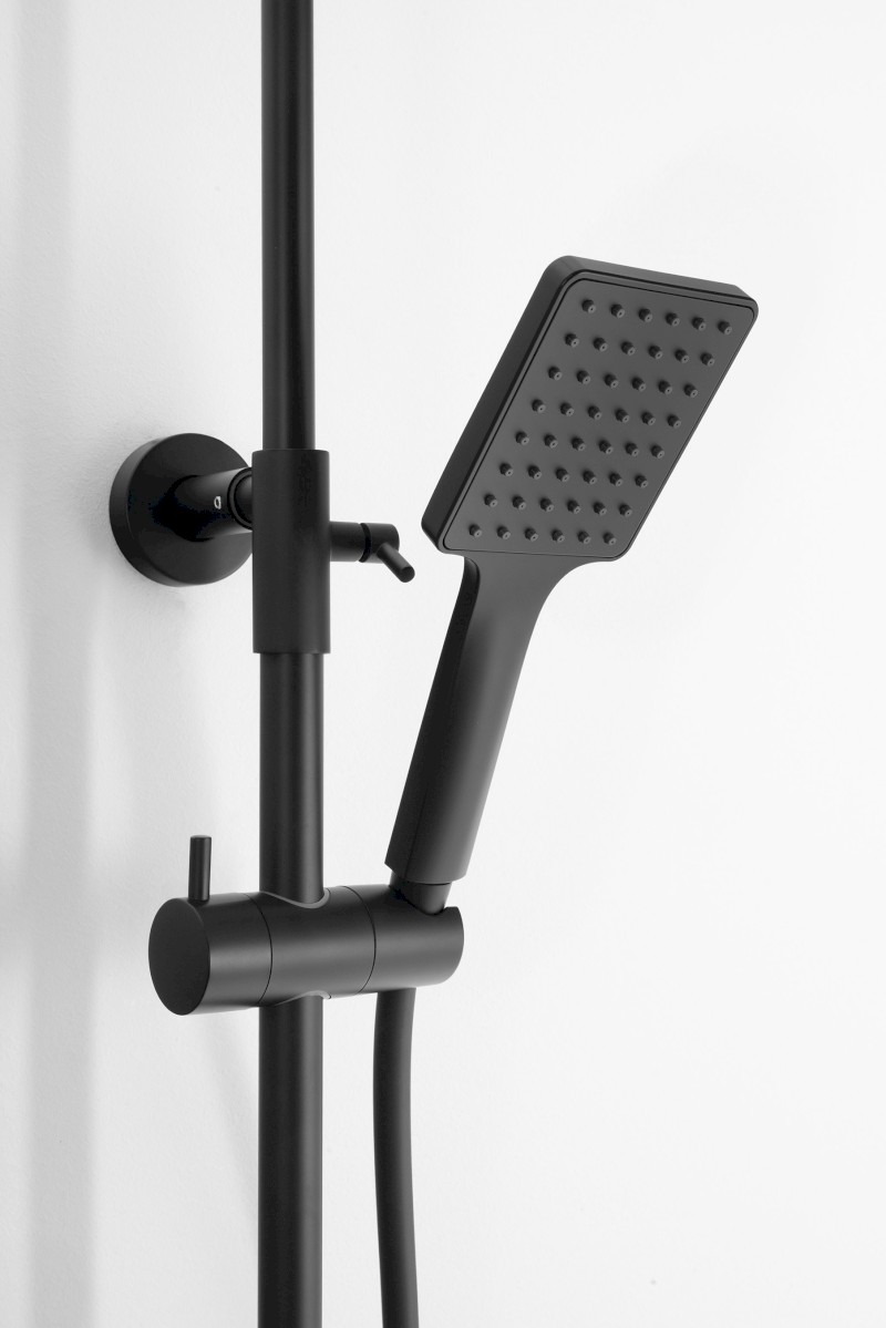 Sprchový sloup s termostatickou baterií, černá mat KJ639