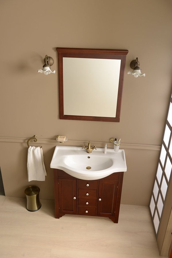 CROSS zrcadlo v dřevěném rámu 70x80cm, buk CR312