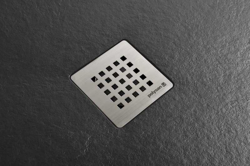 TRENECA vanička z litého mramoru s možností úpravy rozměru, 140x90cm, černá mat 84309.21