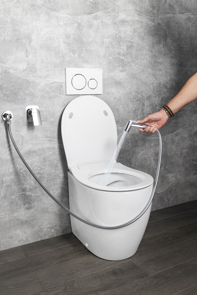 Bidetová sprška kulatá, ABS/chrom BS5003