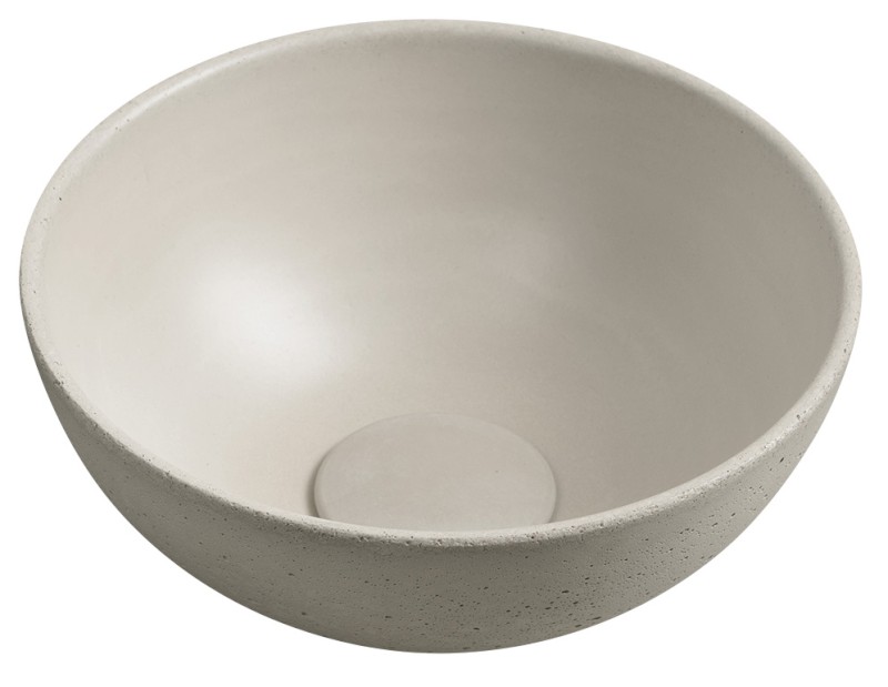 MINOR betonové umývátko na desku, Ø 26cm, písková mat MR26014
