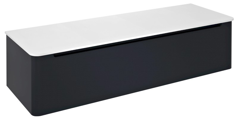 KERALA umyvadlová skříňka 140x35x47,5cm, 1x zásuvka, antracit matný KR140-3434