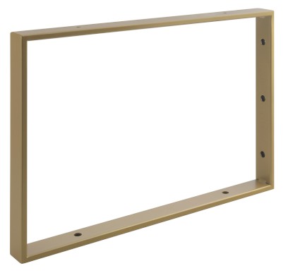 Podpěrná konzole 490x330x40mm, lakovaná ocel, zlato mat, 1 ks 30377