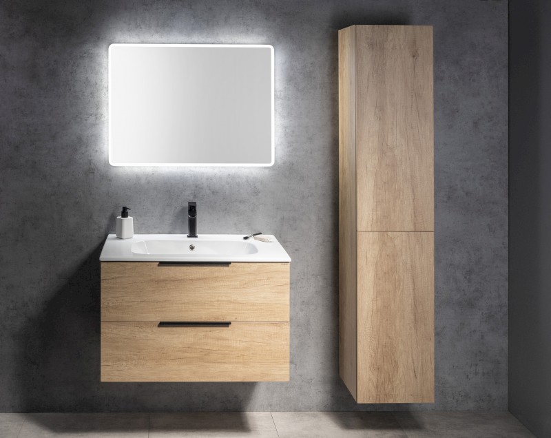 CIRASA umyvadlová skříňka 79,8x52x46cm, dub Alabama CR801-2222