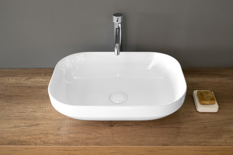 EVORA keramické umyvadlo na desku 50,5x37cm, bílá AR429