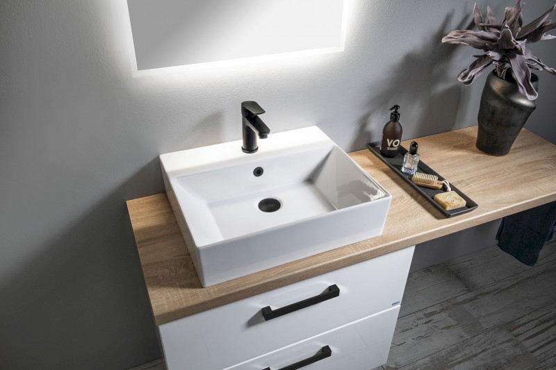 LOTTA stojánková umyvadlová baterie, černá mat LT602B