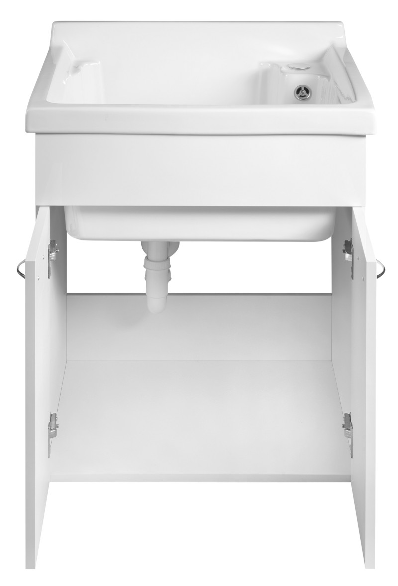 Keramická výlevka, 62x55cm, s přepadem WH625