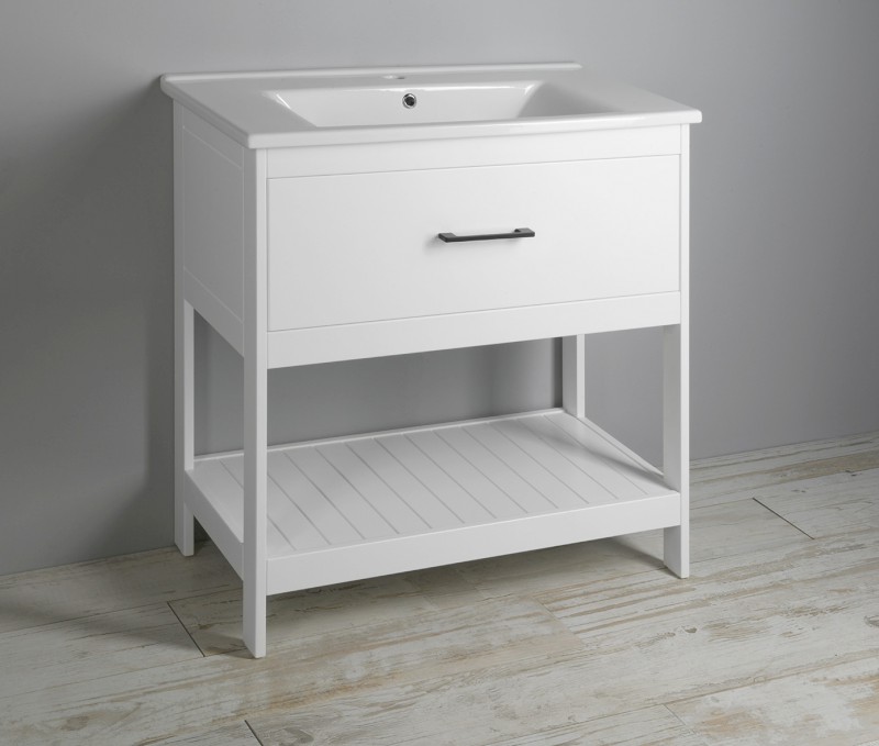 ZUNO 85 keramické umyvadlo nábytkové 85x45cm, bílá 9085