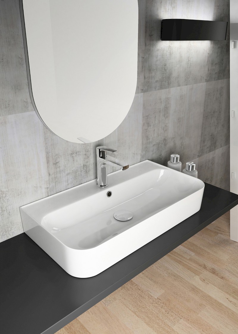 SISTEMA U keramické umyvadlo 70x38cm, bílá 10PL53070