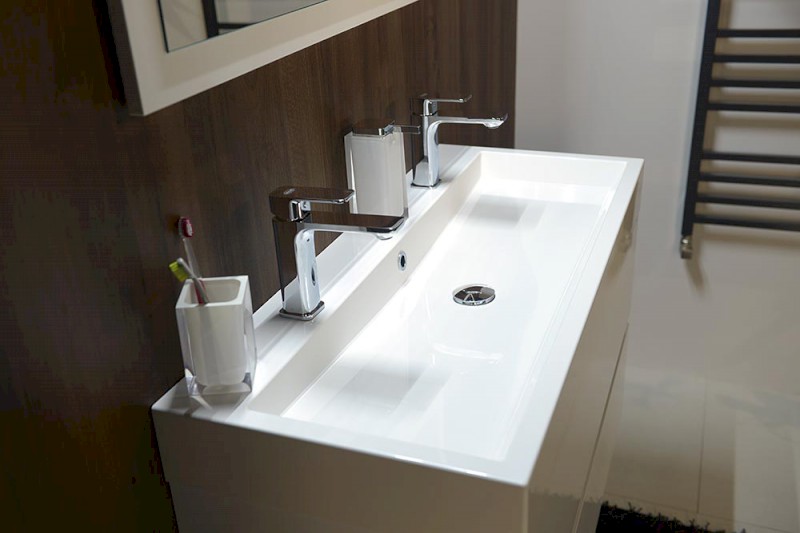 LARGO umyvadlová skříňka 99x50x41cm, bílá LA101