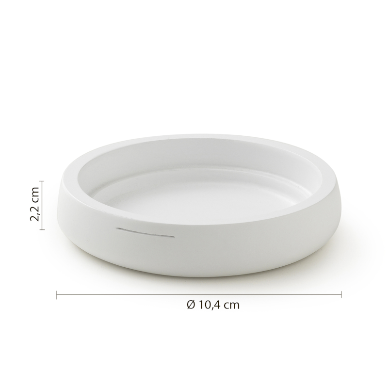 KIRA mýdlenka na postavení, bílá mat KI1102