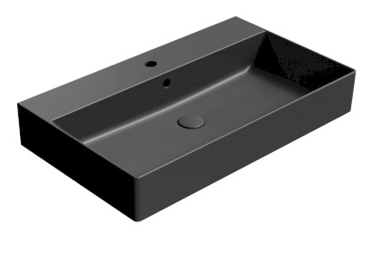 KUBE X keramické umyvadlo 80x47cm, černá mat 9422126