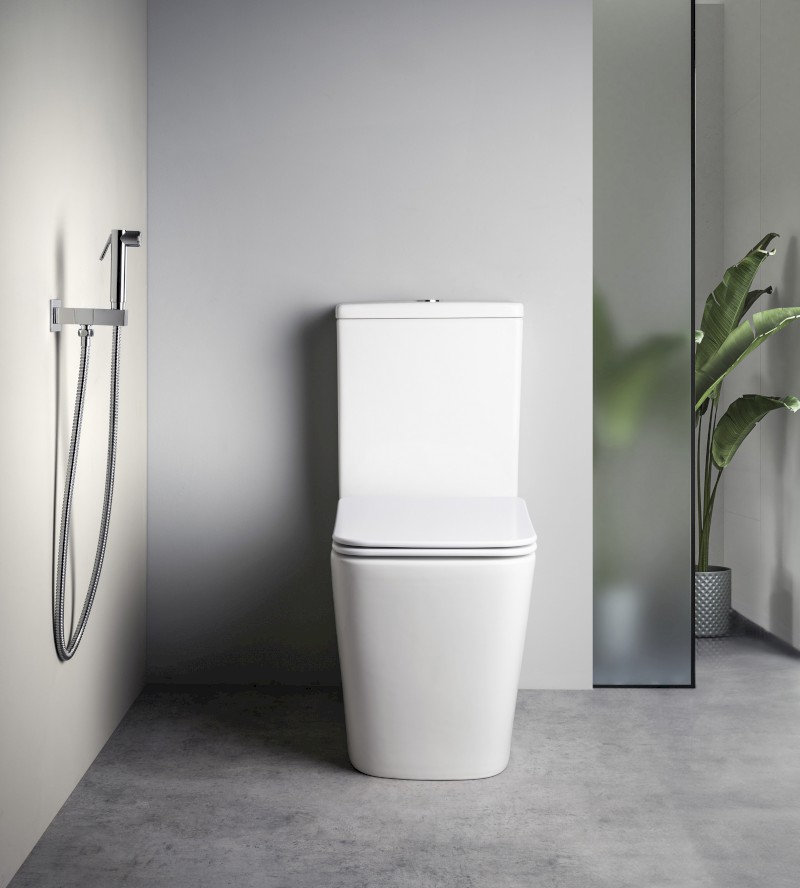 Nástěnný ventil s ruční bidetovou sprškou a bezpečnostní pojistkou,hranatý,chrom SG108