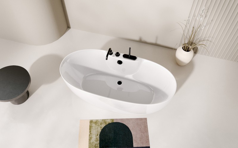 RANA volně stojící vana 170x80x58cm, bílá 68638