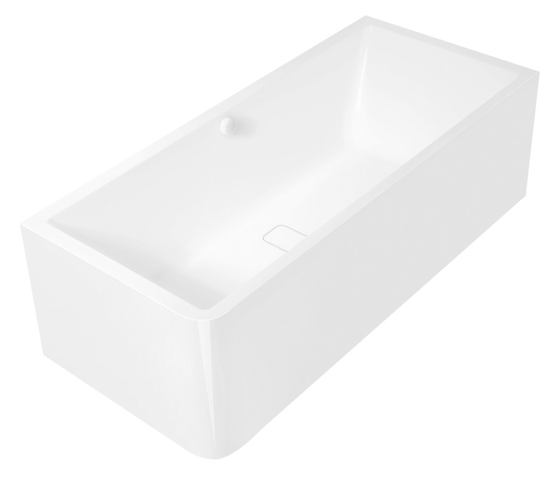 MARLENE CURVE R MONOLITH obdélníková vana 195x85x63cm, bílá 78731MCR