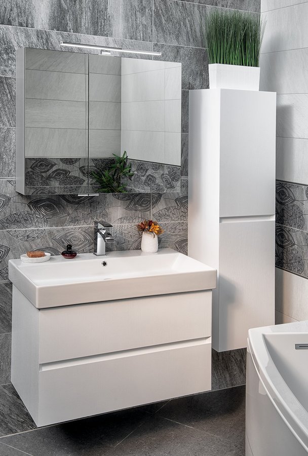 FILENA umyvadlová skříňka 67x51,5x43cm, bílá mat FID1270W