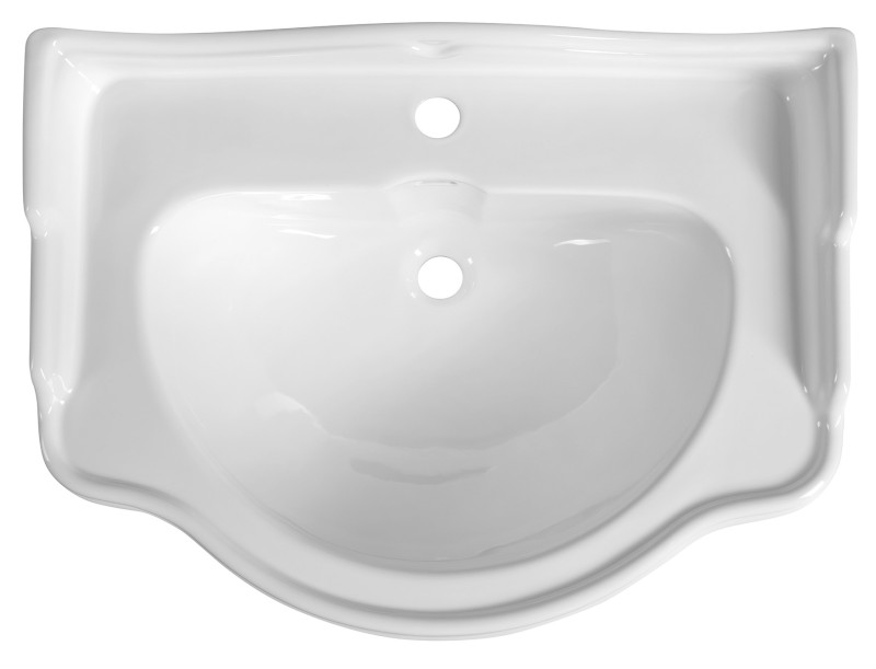 RETRO keramické umyvadlo 73x54cm, bílá 104701