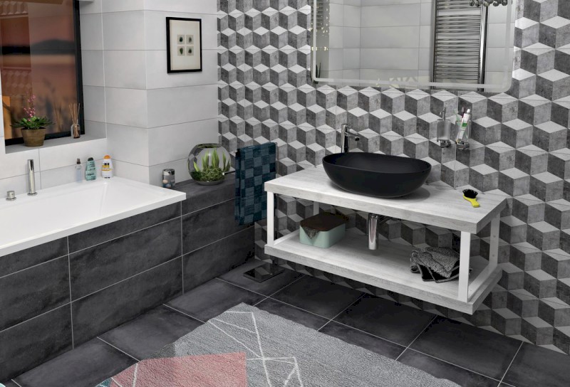 Podpěrná konzole 490x330x40mm, lakovaná ocel, bílá mat, 1 ks 30371