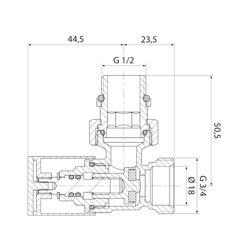 C-START připojovací sada ventilů ruční rohová, černá mat SC237B
