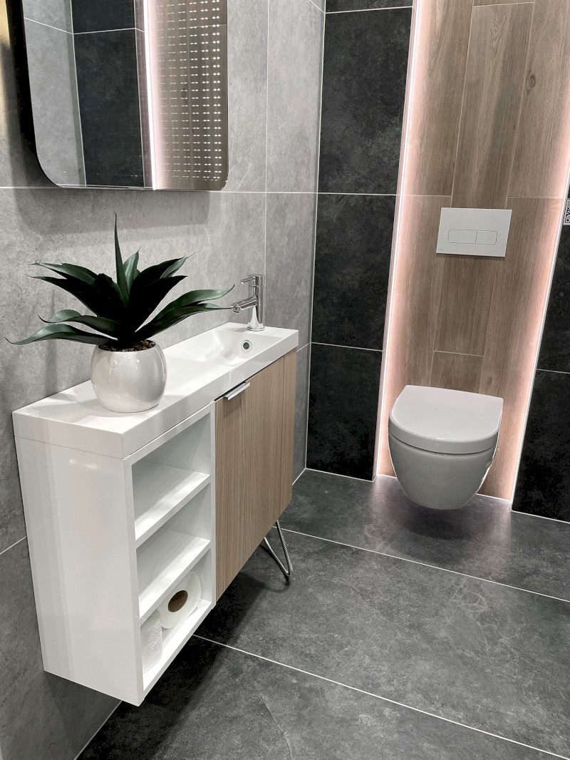 LATUS VI umyvadlová skříňka 50x50x22cm, pravá, dub alabama LT610-2222