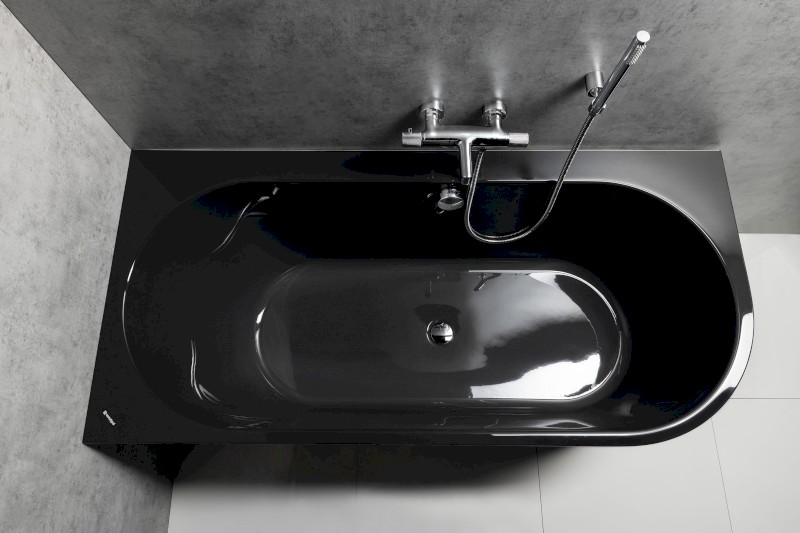 ASTRA L MONOLITH asymetrická vana 160x75x60cm, šedá 33611M.30