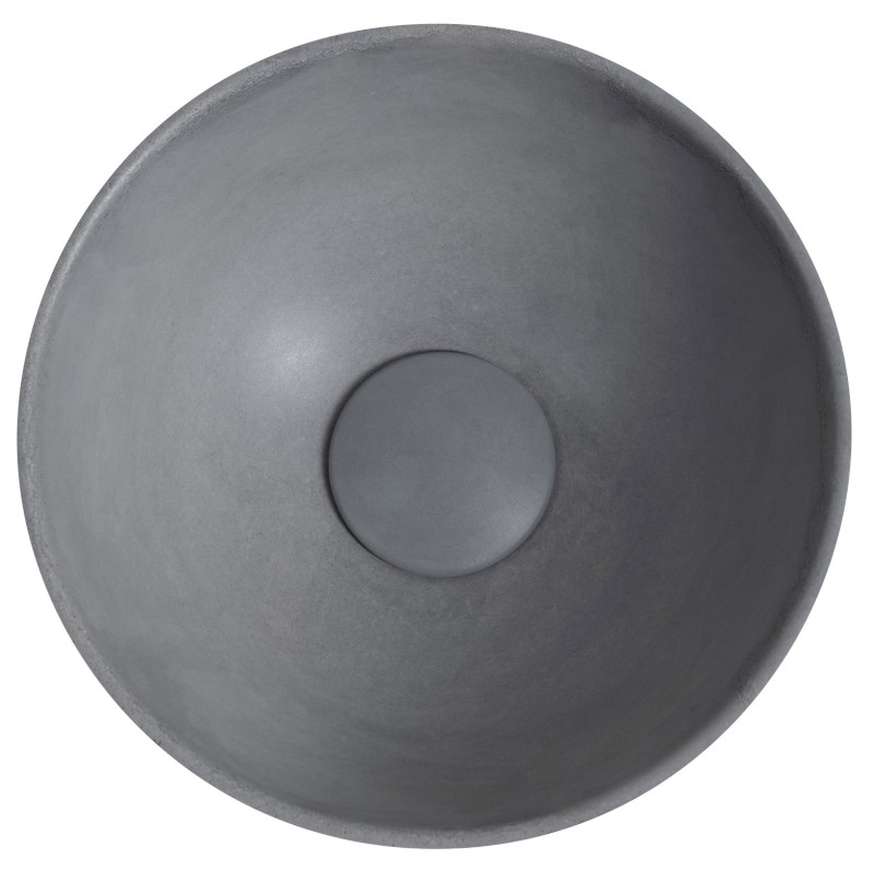 MINOR betonové umývátko na desku, Ø 26cm, šedá mat MR26017