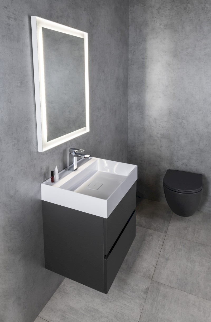 FLUT zrcadlo s LED podsvícením 60x80cm, bílá FT060