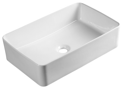Keramické umyvadlo na desku, 54x33cm, bílá 54331