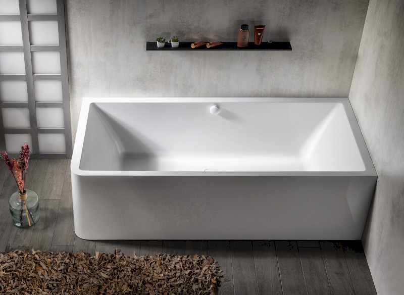 MARLENE CURVE R MONOLITH obdélníková vana 165x75x63cm, bílá 72403MCR