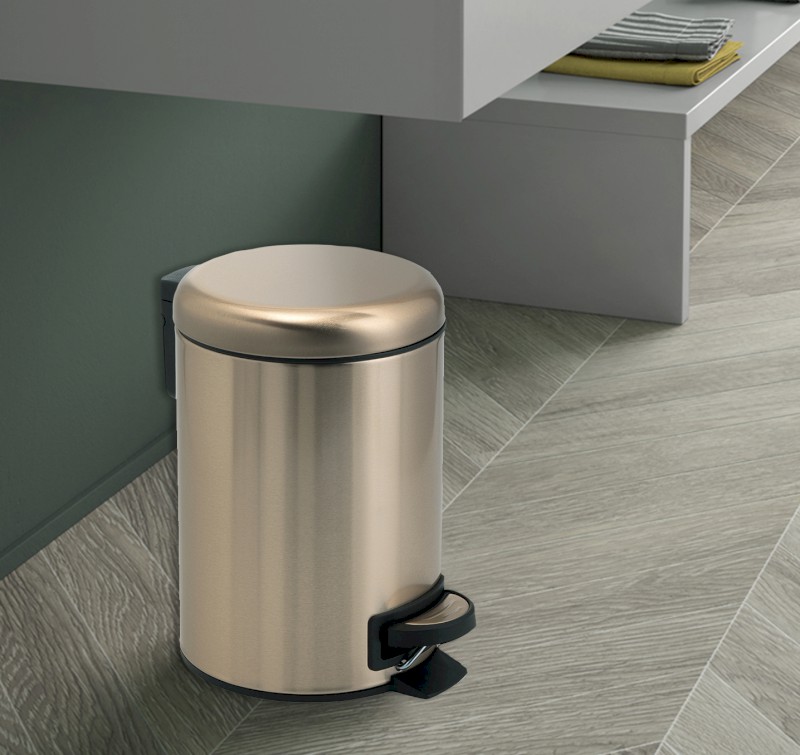 POTTY odpadkový koš 5l, Soft Close, zlato mat 330987