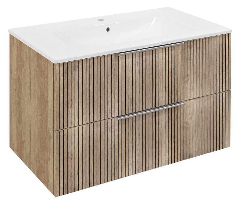 CIRASA STRIP umyvadlová skříňka 79,8x52x46cm, dub alabama CR801-2322