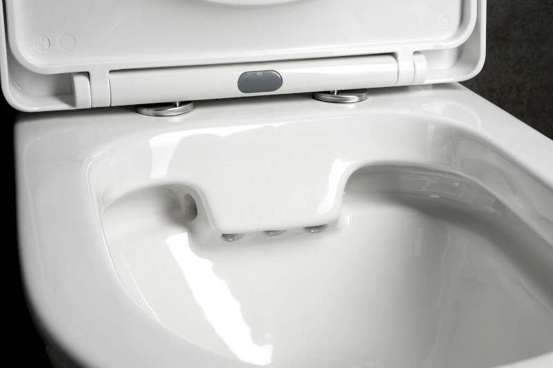 JALTA HYGIE WC kombi s umývátkem, Rimless, spodní/zadní odpad, bílá PB103H