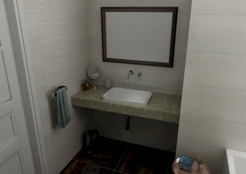 TAILOR rockstone deska 230x50 cm, provedení límce F TR230F