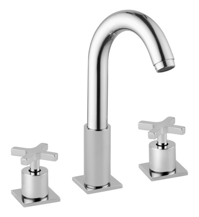 TRAX tříprvková stojánková umyvadlová baterie, chrom 602/S