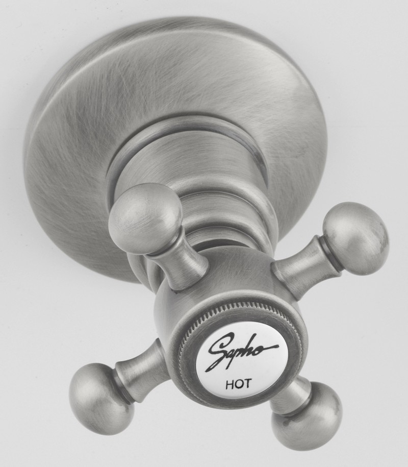 ANTEA podomítková sprchová baterie, 2 výstupy, nikl SET305-108