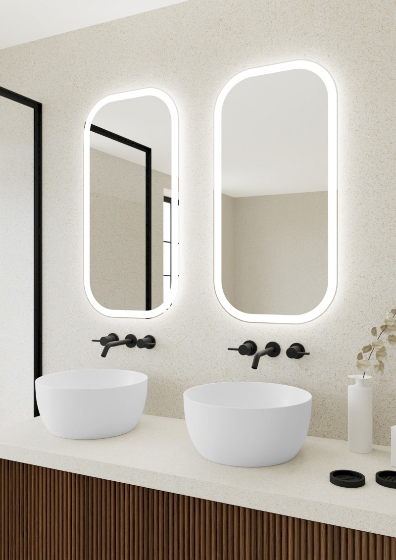 MANOR zrcadlo s LED osvětlením 50x100cm MN500