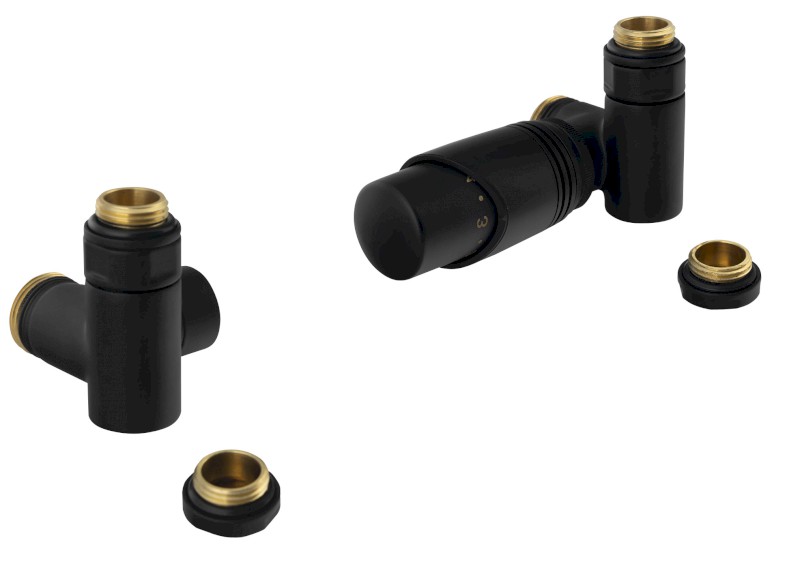 WICHER ECK COMBI připojovací sada termostatická rohová, černá mat 600.321.6