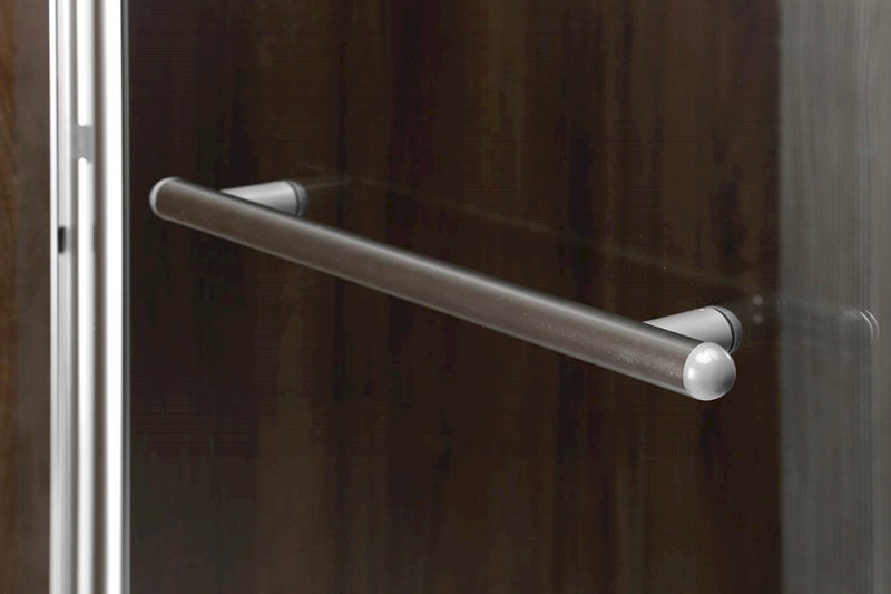 RIONI vanová zástěna s pneumatickým zdvihem, š. 710mm, stříbrná, čiré sklo 72915