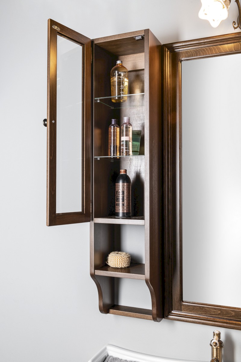 RETRO skříňka k zrcadlu 25x115x20cm, levá, buk 1700