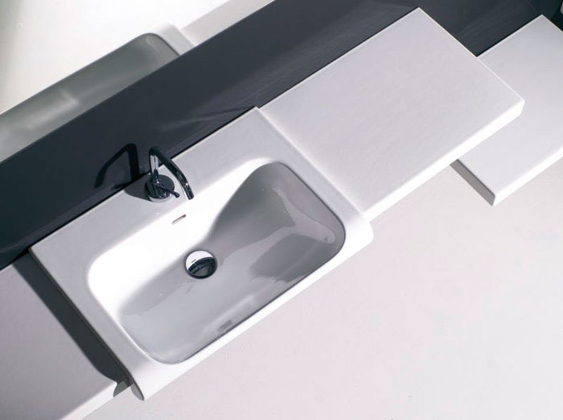 INKA odkladná keramická deska 22x35,5cm, bílá mat 341630