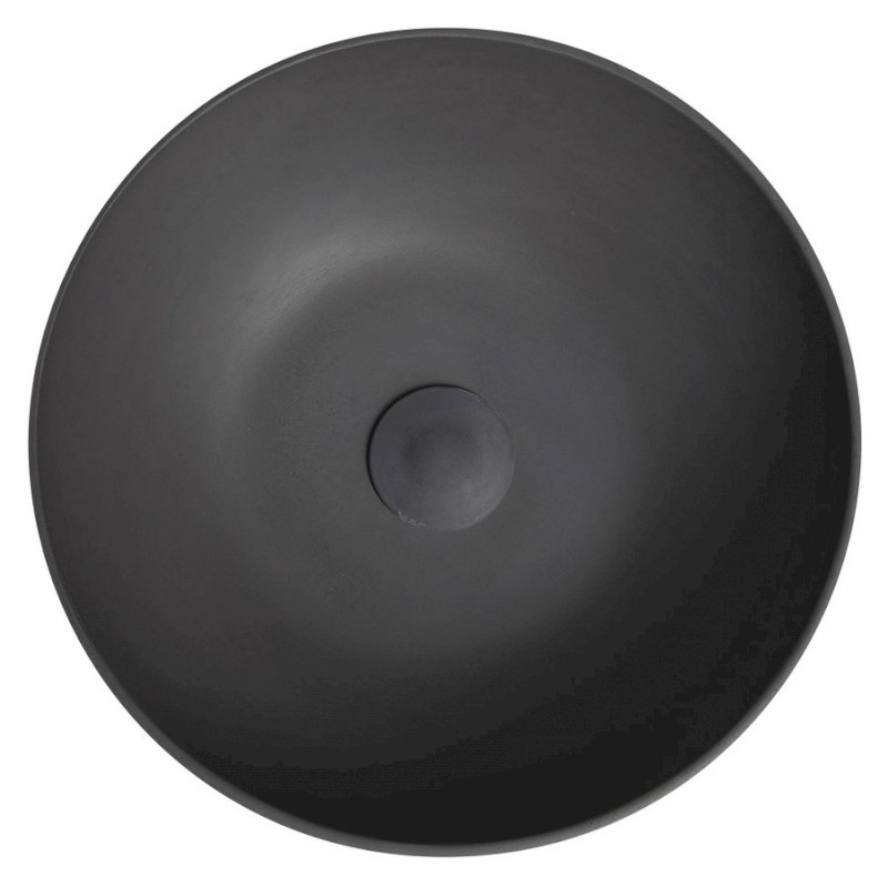 FORMIGO betonové umyvadlo na desku, Ø 39cm, antracit mat FG316