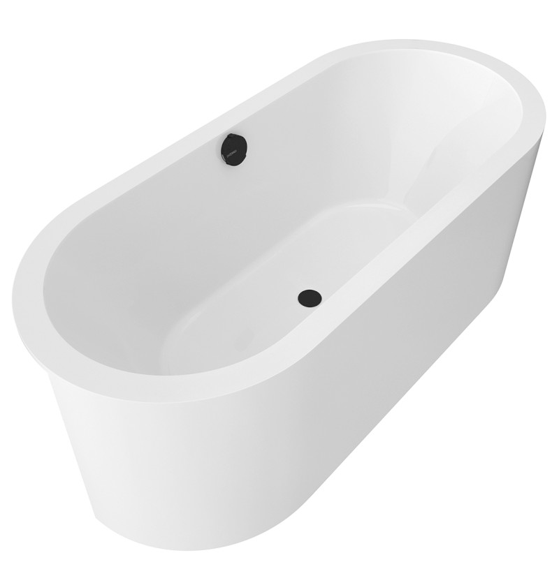 VIVA C MONOLITH oválná polozápustná vana 170x75x60cm, bílá 79119CM