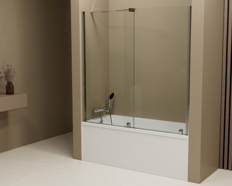 ROLLS vanová zástěna 1200x1500mm, čiré sklo BS-R120