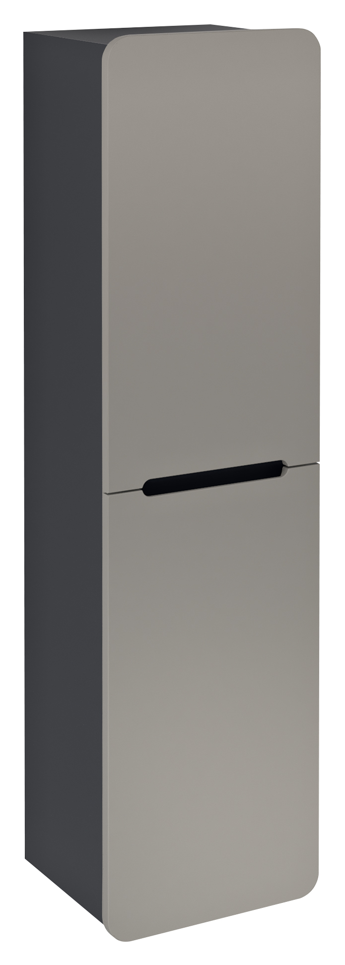 KERALA skříňka vysoká 38x143x32cm, 2x dvířka, levá/pravá, agila/antracit matný KR350-4334